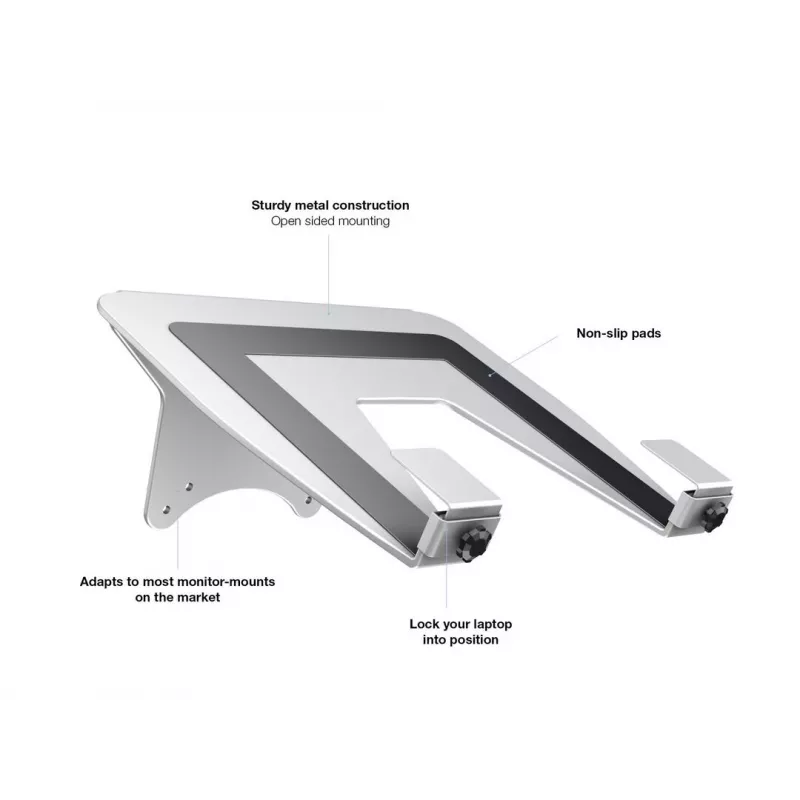 Multibrackets M držiak na notebook plynový ramenný strieborný