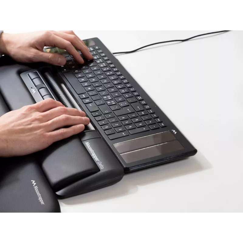 Mousetrapper Delta myš čierna Regular USB-A, USB Type-A, 4000 DPI, čierna