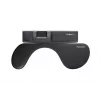 Podložka pod ruku Mousetrapper Armrest Asymmetric — umelá koža, čierna, 680×205×20 mm