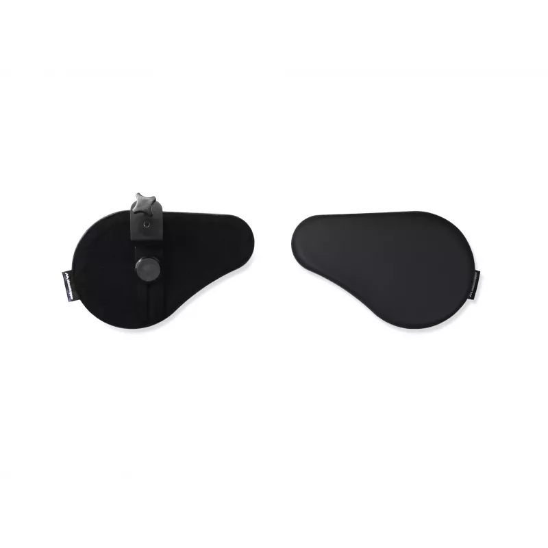 Podložka pod zápästie Mousetrapper Armrest Split – umelá koža, čierna, 305×195×24 mm