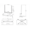 Stolový stojan Multibrackets M VESA Tablestand Turn čierny stredný MAX 400x400