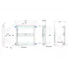 Multibrackets M Public Video Wall držiak Push HD Max 90 kg 50-95 palcov