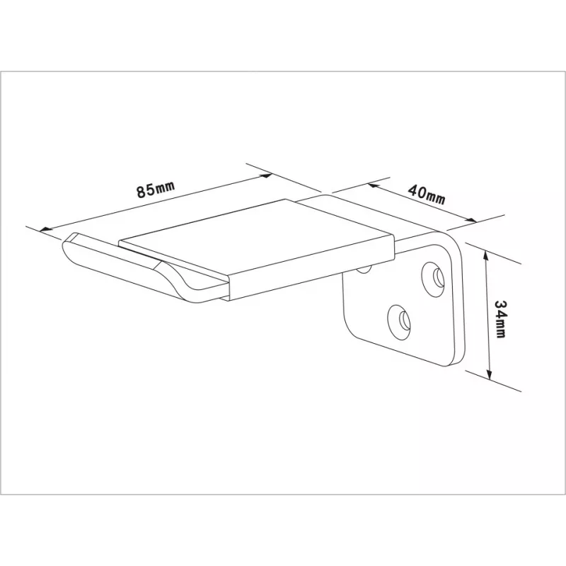 Držiak na slúchadlá Multibrackets M Headset Holder nástenný biely