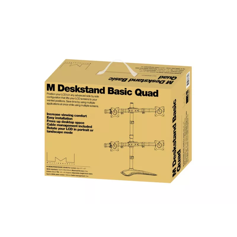 Multibrackets M Deskstand Basic Quad voľne stojaci držiak 32 kg 15-27 palcov