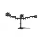 Stolový držiak monitora MULTIBRACKETS M Deskstand Basic Triple — 3-násobný, VESA 75x75–100x100, podporuje až 24 kg, pre 15- až 27-palcové obrazovky, čierny