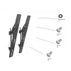 Montážne rameno pre plochý displej MULTIBRACKETS M Pro Series Tilt Arms 400mm, čierne, hliník/oceľ, 2 kusy