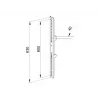 Montážne rameno pre plochý displej Multibrackets M Pro Series Fixed Arms 600 mm, oceľ, čierne, balenie 2 ks