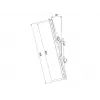 Montážne rameno pre plochý displej MULTIBRACKETS M Pro Series Tilt Arms 600 mm, oceľ, čierne, 2 kusy
