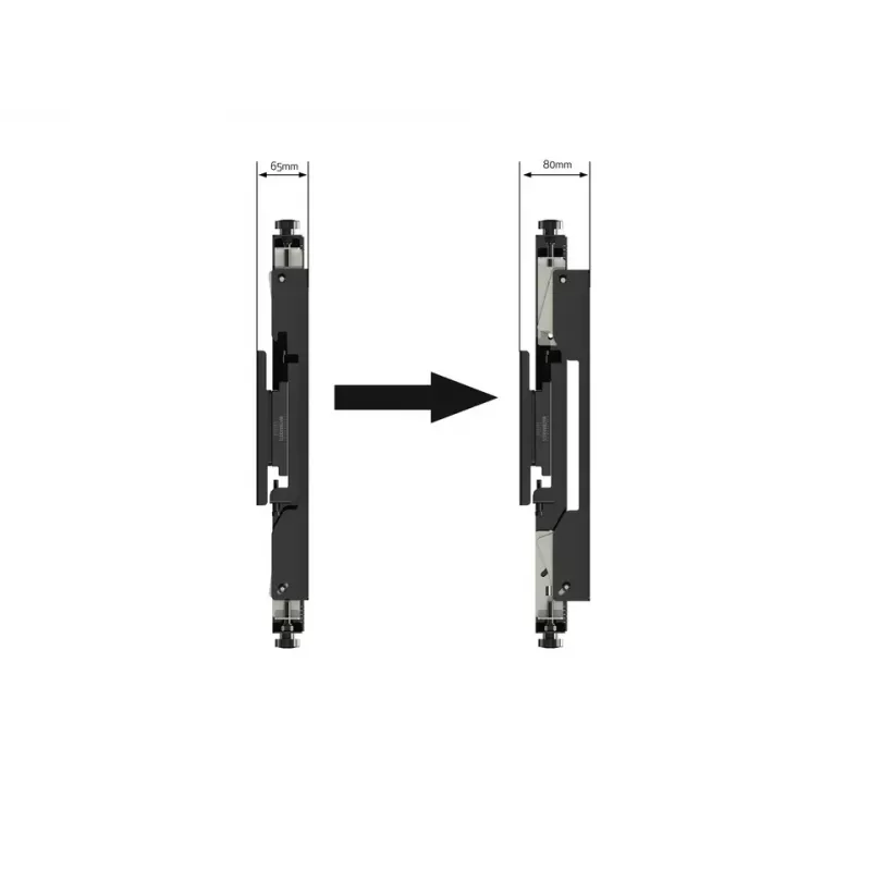 Montážne rameno pre plochý displej Multibrackets M Pro Series Micro-Adjustable Arms 400mm čierna oceľ