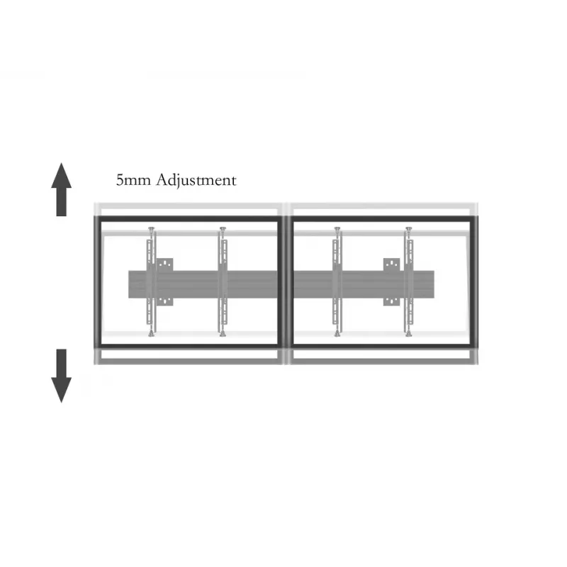 Montážne rameno pre plochý displej Multibrackets M Pro Series Micro-Adjustable Arms 400mm čierna oceľ