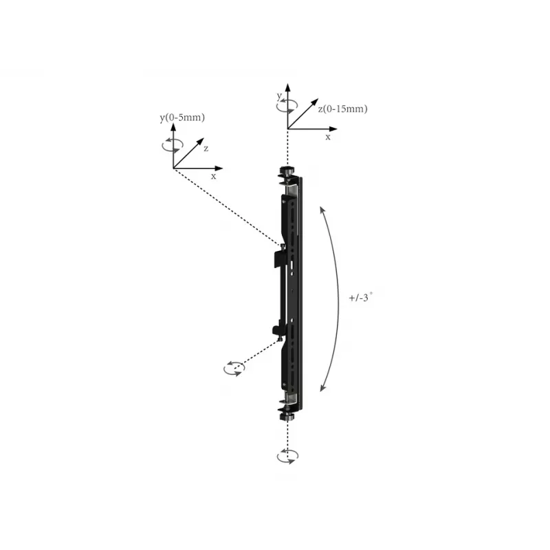 Montážne rameno pre plochý displej Multibrackets M Pro Series Micro-Adjustable Arms 400mm čierna oceľ