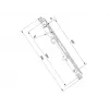 Montážne rameno pre plochý displej Multibrackets M Pro Series Micro-Adjustable Arms 400mm čierna oceľ