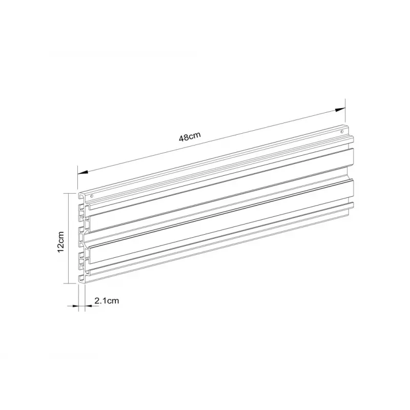 Koľajnica Multibrackets M Pro Series Single Screen Rail 48cm čierna
