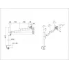 Stolový držiak Multibrackets M VESA Deskmount Officeline Single II čierny