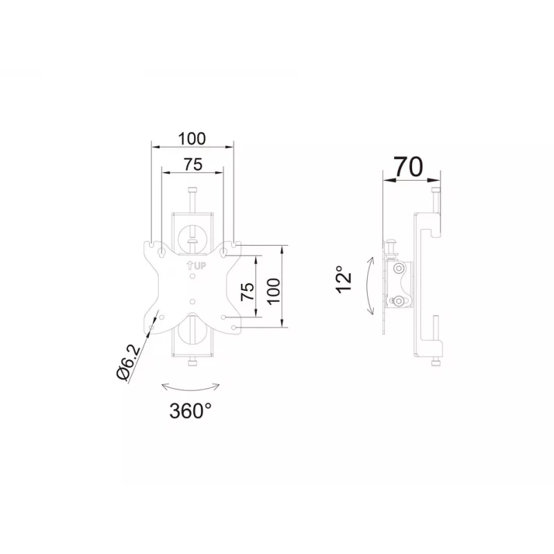 Multibrackets M Pro Series – držiak monitora Flex Pro 75/100