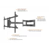 Multibrackets M Universal Long Reach Arm 1010mm HD Single 40kg 42-75 palcov