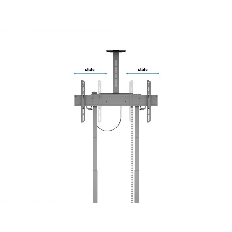 Multibrackets M Motorized Floorstand 120 kg čierna vrátane skrinky a police na kameru