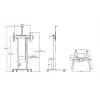 Multibrackets M Motorized Floorstand 120 kg čierna vrátane skrinky a police na kameru