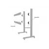 Doska na zariadenie Multibrackets M Pro Series spojovacia doska čierna oceľ 2,1 kg