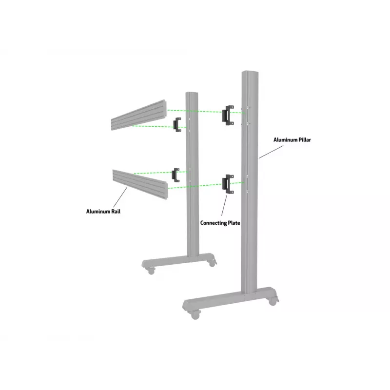 Doska na zariadenie Multibrackets M Pro Series spojovacia doska čierna oceľ 2,1 kg