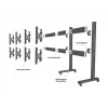 Doska na zariadenie Multibrackets M Pro Series spojovacia doska čierna oceľ 2,1 kg
