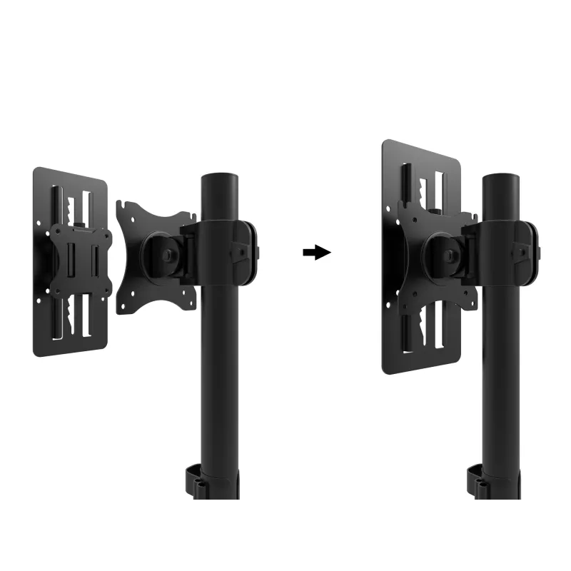 Multibrackets M VESA Monitor Slider čierny svorka 8 kg 13 až 27 palcov