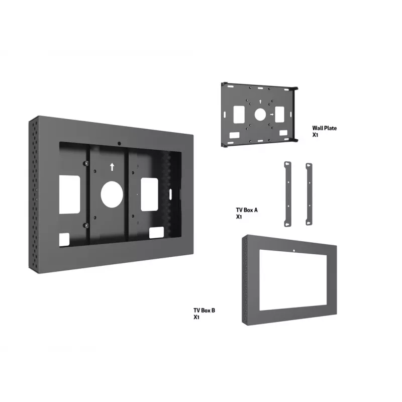 Puzdro MULTIBRACKETS M Pro Series pre ELO 10 palcov – oceľ, čierna, 2 kg