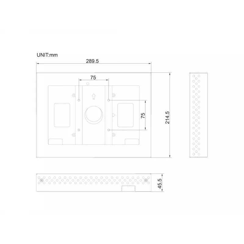 Puzdro MULTIBRACKETS M Pro Series pre ELO 10 palcov – oceľ, čierna, 2 kg