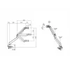 Multibrackets M Gaslift Arm Samsung G9 Single čierna 20 kg montáž na stôl