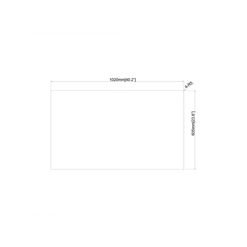 Ochranný kryt obrazovky Multibrackets M Safety Sheet Polycarbonate 43 transparentný