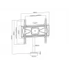 Multibrackets M VESA Bolt Down TV držiak Turn 400 MAX 30 kg 23-55 palcov