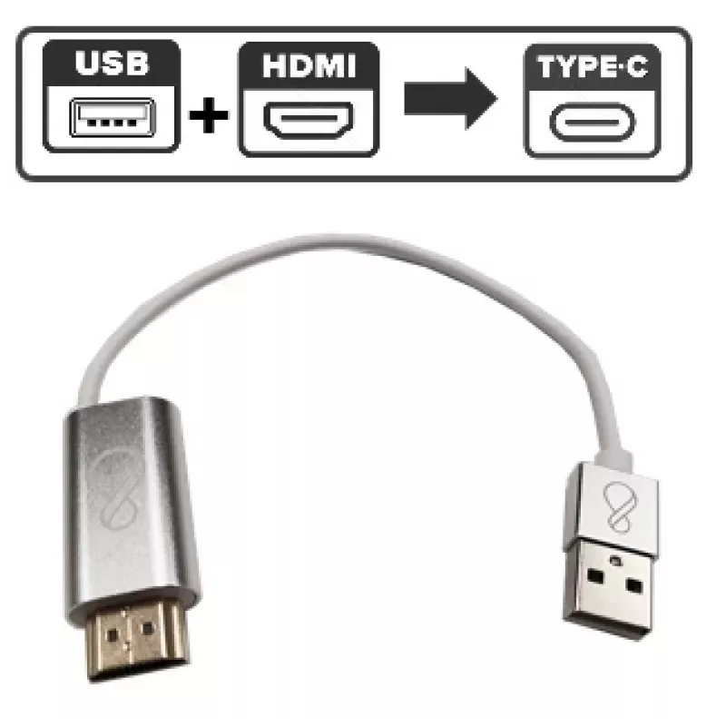 Ochno O-HDMI-TO-USBC-2 USB grafický adaptér 3840 x 2160 pixelov biely