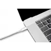 Kábel USB-C na USB-C Ochno O-USBG2-70-1 — USB 3.2 Gen 2, DP Alt Mode 1.4, konektor samec–samec, pletený, 0,7 m, biely