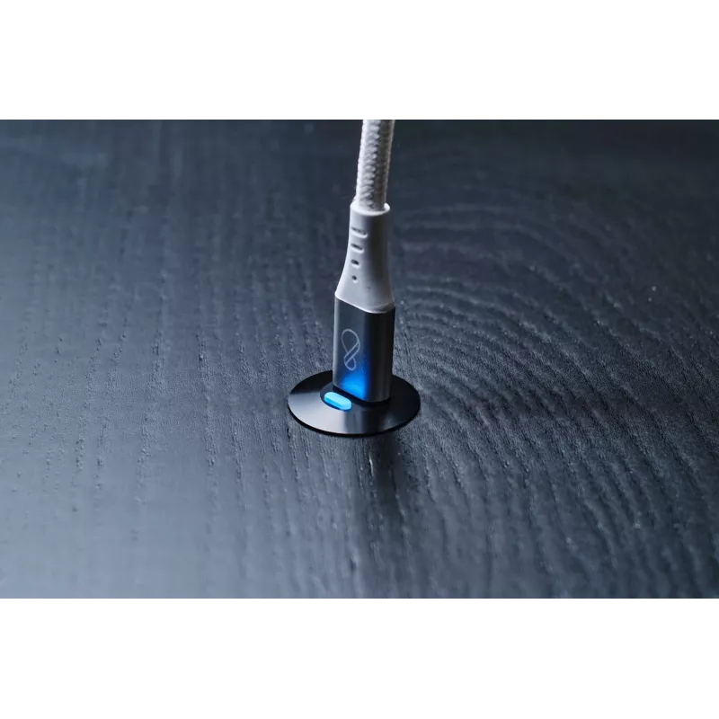 Kábel USB-C na USB-C Ochno O-USBG2-70-1 — USB 3.2 Gen 2, DP Alt Mode 1.4, konektor samec–samec, pletený, 0,7 m, biely