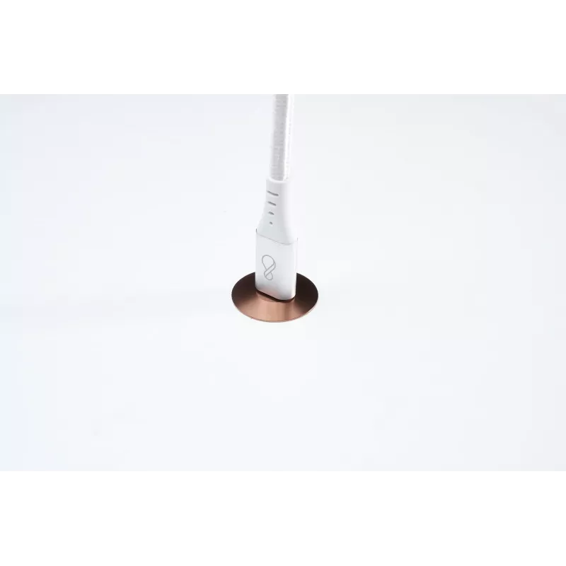 Kábel USB-C na USB-C Ochno O-USBG2-70-1 — USB 3.2 Gen 2, DP Alt Mode 1.4, konektor samec–samec, pletený, 0,7 m, biely