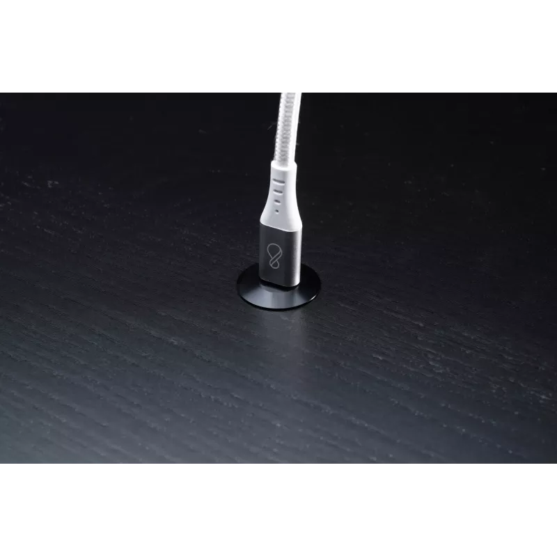 Kábel USB-C na USB-C Ochno O-USBG2-70-1 — USB 3.2 Gen 2, DP Alt Mode 1.4, konektor samec–samec, pletený, 0,7 m, biely