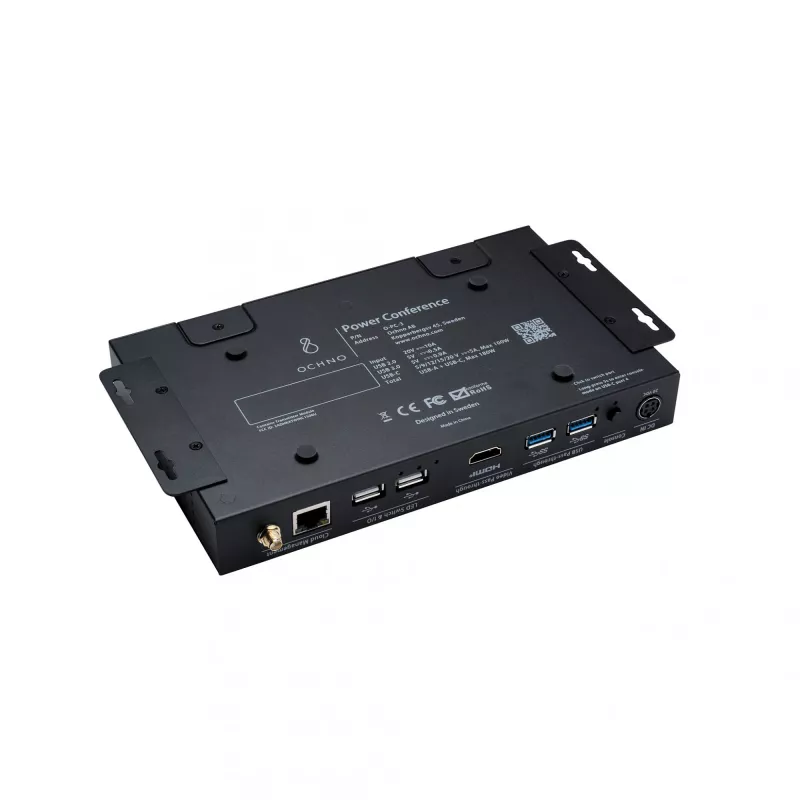 Ochno Power Conference 3 Single, káblový, USB 3.2 Gen 2 (3.1 Gen 2) Type-C, 100 W, 1.4/2.3, 10,100 Mbit/s, čierny