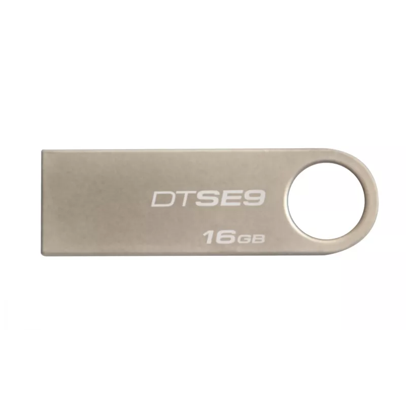 USB flash disk KINGSTON DataTraveler SE9 16GB — USB Type-A 2.0, strieborný, bez krytky