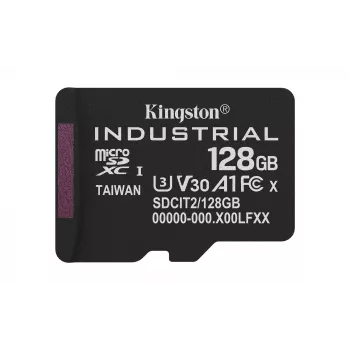 Kingston Technology 128GB microSDXC Industrial C10 A1 pSLC karta jednotlivé balenie bez adaptéra