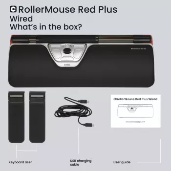 Contour Design RollerMouse Red Plus káblová ergonomická myš USB-C 2800 DPI