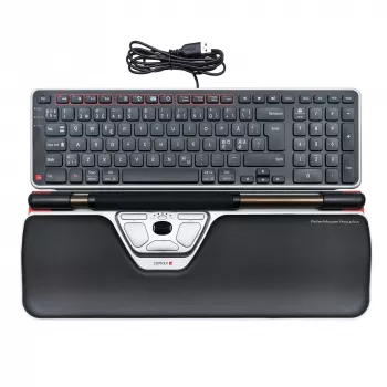 Contour Design RollerMouse Red Plus + Balance káblová, Full-Size (100 %), káblová, USB, QWERTY, čierna, myš v balení