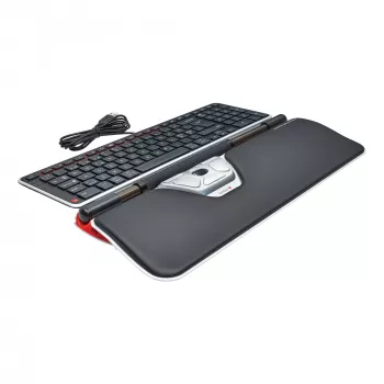 Contour Design RollerMouse Red Plus + Balance káblová, Full-Size (100 %), káblová, USB, QWERTY, čierna, myš v balení