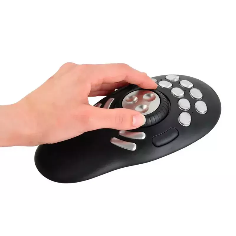 Multimediálny ovládač Contour PRO v2 – USB, strieborný/čierny, 43×77,5×11,5 mm