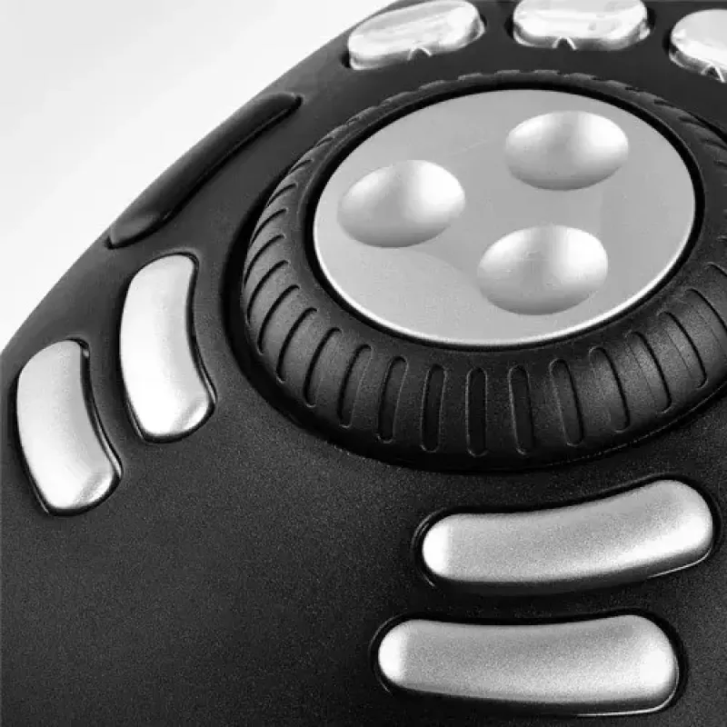 Multimediálny ovládač Contour PRO v2 – USB, strieborný/čierny, 43×77,5×11,5 mm