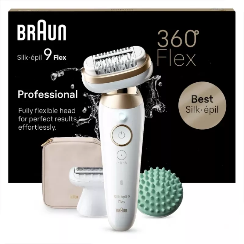 Braun Silk-épil 9 Flex 9-071 3D 40 pinzet zlatá, biela