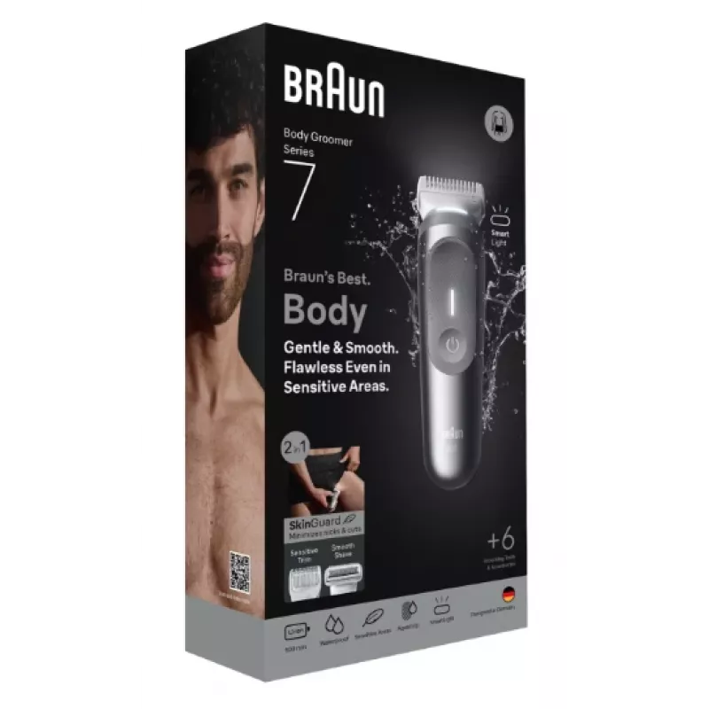 Body groomer Braun Series 7 BG7550 sivý Li-Ion batéria