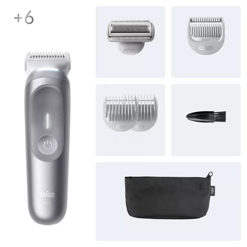 Body groomer Braun Series 7 BG7550 sivý Li-Ion batéria