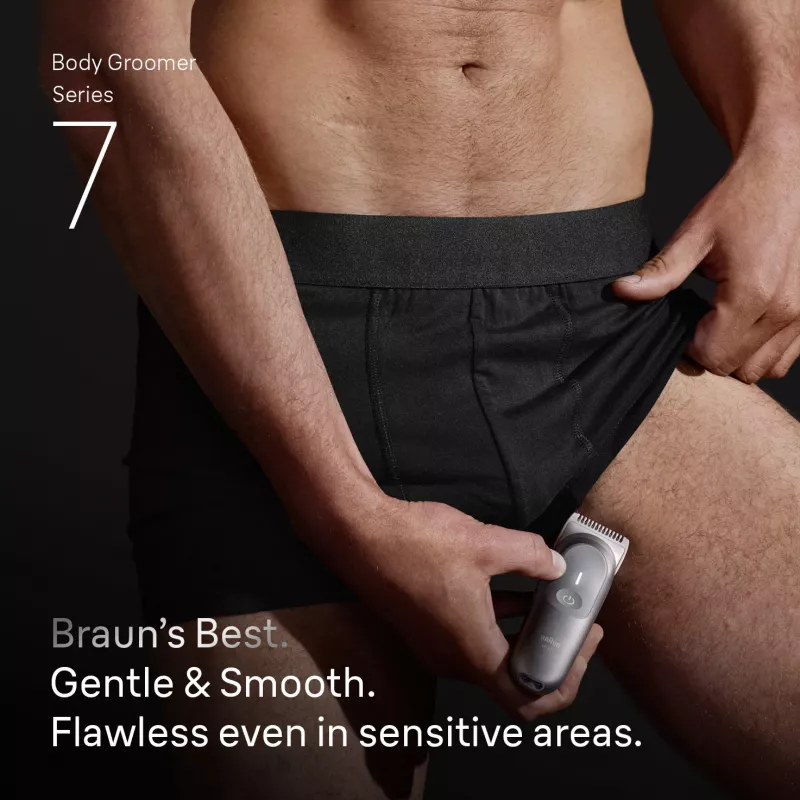 Body groomer Braun Series 7 BG7550 sivý Li-Ion batéria