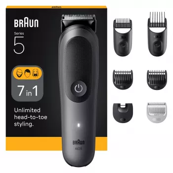 Braun AIO5520 zastrihávač/strojček na vlasy čierna, sivá 14 Li-Ion
