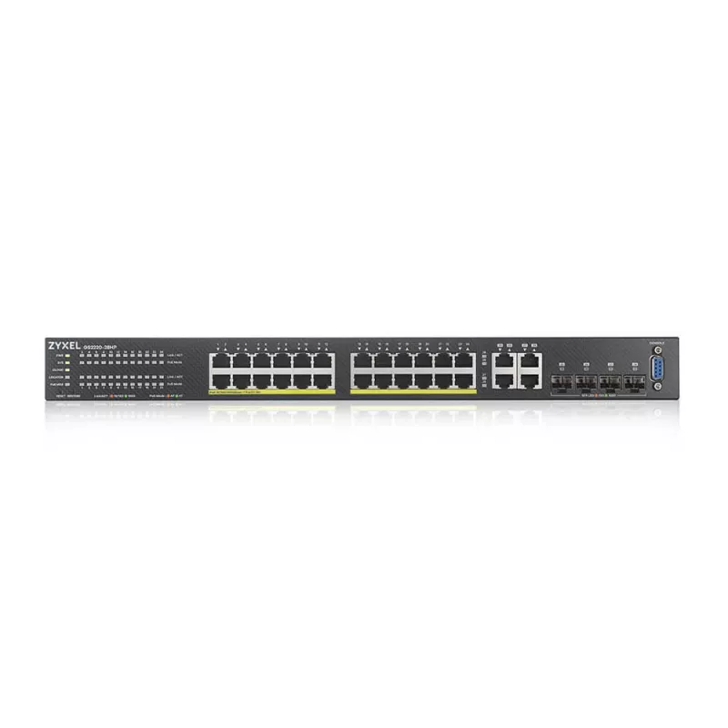 Zyxel GS2220-28HP-EU0101F sieťový switch managed L2 Gigabit Ethernet (10/100/1000) Power over Ethernet (PoE) čierny